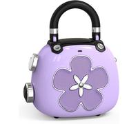Enceinte Bluetooth Portable, Mini Enceinte légère avec Son Puissant,Microphone intégré,Mini Haut Parleur Parfait pour la Chambre, Maison, pour Les Filles, Femme-Violet