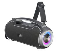 Enceinte Bluetooth Portable puissante,200W crête avec Basses Renforcées | 2+2 canaux stéréo,DSP, TWS, Autonomie 24h, IP65 Étanche pour Extérieur - Idéal pour Fêtes, Voyage, Plage, Camping, Piscine