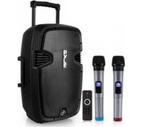 Enceinte Bluetooth Portable - Pyle - 1000 W - Noir - avec roues - 2 microphone Noir G