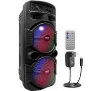 Enceinte Bluetooth Portable - Pyle - 600 W - Noir - lumières LED disco multicolores Noir G