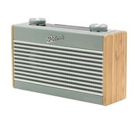 Roberts Enceinte sans fil Rambler Uno – Bluetooth, FM/DAB/DAB+ – bleu ciel, design rétro