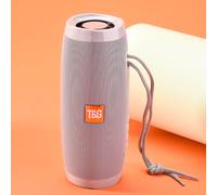 Enceinte Bluetooth portable sans fil avec radio LED lumineuse d'extérieur, basses puissantes, entrée AUX et radio FM, Bluetooth 5.0.