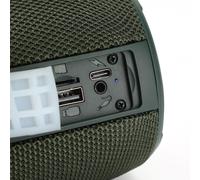 Enceinte Bluetooth Portable Sans Fil Extérieur Rouge Avec Lumières LED Rouge YONIS