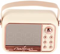 Enceinte Bluetooth Portable Sans Fil Mini Enceinte Bluetooth Classique Rétro Lecteur de Musique Son Stéréo Blanc