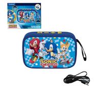 Lexibook Enceinte Bluetooth Sega Sonic The Hedgehog BT018SN USB-C SD/TF Batterie rechargeable Bleu
