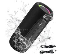 Enceinte Bluetooth Portable - Surround Stéréo 360° Sans Fil Enceinte 1200mAh - IP67 Port Clé USB-AUX-TF Pour Soirées, Randonnées