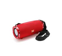 Enceinte Bluetooth Portable Waterproof Avec Basses Surround Support FM TF Card Rouge