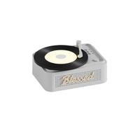 Enceinte Bluetooth pour disque vinyle rétro, visualiseur de musique artistique avec veilleuse pour la maison et le bureau