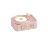 Enceinte Bluetooth pour disque vinyle rétro, visualiseur de musique artistique avec veilleuse pour la maison et le bureau