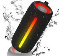 Enceinte Bluetooth Puissante 24W, Mini Enceinte Bluetooth Portable 5.4, Petite Enceinte Bluetooth Étanche IPX6, Bluetooth Speaker 30H Autonomie, Appariage TWS, USB, RGB,AUX, TF Carte, Fêtes/Voyage