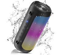 Enceinte Bluetooth Puissante Avec Basses, Ipx7, Autonomie 30H, Enceinte Portable Bluetooth Mains Libres, Lumière Respiratoire Synchronisée Avec La Musique, Pour Extérieur Fêtes Réunions[X20]