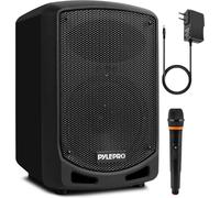 Enceinte Bluetooth Puissante, Enceinte Sono Portable Intérieur/Extérieur Avec Microphone Sans Fil, Enregistrement Audio, Batterie Rechargeable&Lecteur Usb/Sd, Support De Montage-Pour Fête, Noir