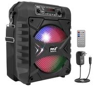 Enceinte Bluetooth Pyle 300W Portable avec Lumières LED, Subwoofer et Microphone