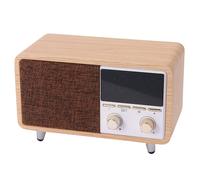 Enceinte Bluetooth rétro multifonction avec radio FM, caisson de basses et réveil