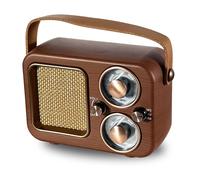 Enceinte Bluetooth Rétro Multifonctionnelle Design Bois Signal Stable 1200mAh YONIS