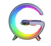 Enceinte Bluetooth Réveil Lumière Chargeur Sans Fil Multifonction Blanc YONIS