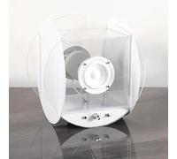 Enceinte Bluetooth Ronde, Lecteur CD avec Cadre Musical, Couches Musicales Distinctes Et Prise en Charge De La Version Bluetooth 5.0, Effet Sonore Immersif Et Qualité Sonore Pure, pour La Maison