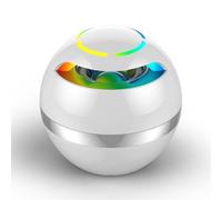 Enceinte Bluetooth Ronde Lumineuse Avec Micro Intégré Et Batterie Longue Durée Noir YONIS