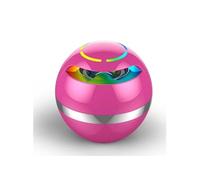 Enceinte Bluetooth Ronde Lumineuse Avec Micro Intégré Et Batterie Longue Durée Rose