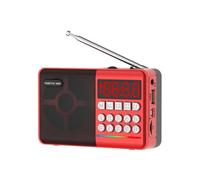 Enceinte Bluetooth Rouge Lumineuse Portable Puissante Avec Radio FM et Batterie Longue Durée YONIS