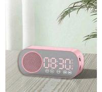 Enceinte Bluetooth sans fil de 11,6 x 5,1 x 3,3 cm, haut-parleur caisson de basses multifonctionnel à volume élevé, mini réveil intelligent avec IA Version amélioréeABS