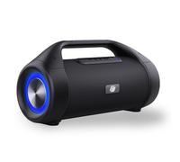 Caliber Enceinte Bluetooth Puissante - AUX, SD und USB - Haut-Parleur Bluetooth - Enceinte Portable avec Lumière LED - Autonomie 12h - Noir
