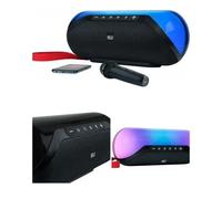Enceinte Bluetooth sans fil KARAOKE TYPE JBL Effets LED RGB 50W TWS USB MICRO SD MEGA BASS party + MICRO FILAIRE