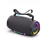 Enceinte Bluetooth Sans Fil Mlove E90 avec Amplificateur Classe D, Basses Puissantes, Enceinte de Camping Portable Haute Puissance