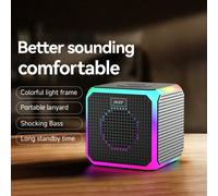 Enceinte Bluetooth sans fil portable mini Acer OSK254, batterie grande capacité 1200 mAh pour 6 heures de lecture, qualité sonore stéréo, compatible carte TF et radio FM, basses puissantes, éclairage