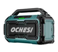Enceinte Bluetooth sans fil pour batteries Makita 18 V, 80 W, haut-parleur stéréo portable avec deux haut-parleurs et port USB, convient pour le camping, la maison, le chantier et les fêtes (sans