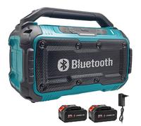 Enceinte Bluetooth sans fil pour batteries Makita, haut-parleur stéréo portable avec port USB, pour camping/ maison/ chantier/ fêtes
