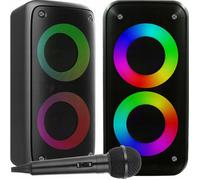 ENCEINTE BLUETOOTH SANS FIL XXL COLONNE FÊTE KARAOKÉ BOOMBOX MICROPHONE