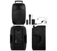 Enceinte Bluetooth SONO portable sans fil 700W Stéréo KARAOKE TWS- 2 MICROS UHF