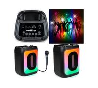 Enceinte Bluetooth SONO portable sans fil KARAOKE Effets LED RGB 30W USB MICRO SD MEGA BASS party + MICRO FILAIRE