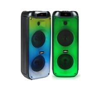 Enceinte Bluetooth SONO portable sans fil KARAOKE TYPE JBL Effets LED RGB 200W USB MICRO SD MEGA BASS party + MICRO FILAIRE