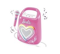 Enceinte Bluetooth Spéciale pour Musique et Karaoké avec Barbie Rose, Blanc G
