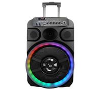 Sunstech Muscle S12 Enceinte TWS 40 W avec Fonction Karaok, clairage LED, Bluetooth V5.0, Radio FM, USB, Micro SD, aux-in Tlcomm