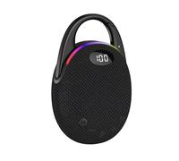 Enceinte Bluetooth ultra-portable, LED Écran, mousqueton intégré, Bass Puissantes, son Pro, basses puissantes, 30H d'autonomie, Lumières RGB, Appairage TWS,AUX,TF, pour l'extérieur,Classique Noir