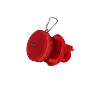 Enceinte sans fil Avizar Enceinte Bluetooth Vélo Haut-parleur Sport 5W Sans-fil Etanche IPX7 Rouge