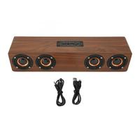 Enceinte Bluetooth vintage avec micro HD intégré et fonction réveil, enceinte sans fil portable pour une reproduction sonore naturelle et une