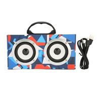 Enceinte Bluetooth vintage en bois avec poignée, fonction Bluetooth sans fil, boombox rétro, son puissant, son puissant, son puissant, son
