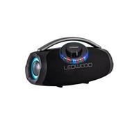Ledwood Xtreme360 Enceinte Bluetooth 360W Extra Bass LED RGB IPX5 Micro USB FM Noir, Soucoupe UFO/OVNI Multi-Rayons