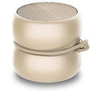 Xoopar Mini Enceinte Bluetooth Ultra Compact Yoyo Speaker - Haut Parleur Puissant de 3 Watts - Haut-Parleurs Nomade avec 4 Heures d'Autonomie -Format Enceinte Petite Taille 3 Cm (Or, Stéréo)