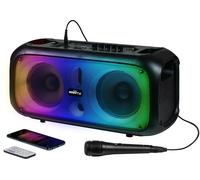 Enceinte BT Lumineuse 200W avec Micro Filaire BK