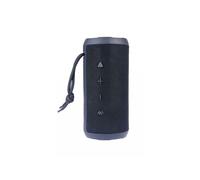 Enceinte BT RMS 10W*2 , lecteur de cartes Micro SD, Aux IN, batterie rechargeable de 4000mAh, autonomie de 9h, IPX 7 , jeu de lumière, dragonne amovible