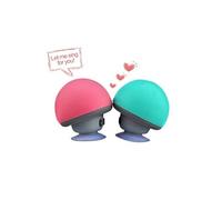 Enceinte Champignon Bluetooth pour IPHONE 8 Smartphone Ventouse Haut-Parleur Micro Mini (ROSE)