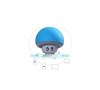 Enceinte champignon bluetooth pour xiaomi mi note 10 smartphone ventouse haut-parleur micro mini (bleu)