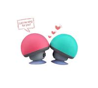 Enceinte Champignon Bluetooth pour XIAOMI Redmi Go Smartphone Ventouse Haut-Parleur Micro Mini - ROSE