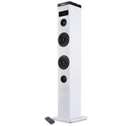 NGS Technology — Enceinte colonne SKYCHARM — Bluetooth 50W, entrée optique, USB — Blanc
