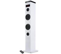 Bmi Enceinte Colonne Tour de Son Bluetooth 50W NGS SKYCHARM avec Télécommande, Entrée Optique, USB, Radio FM et AUX in - White